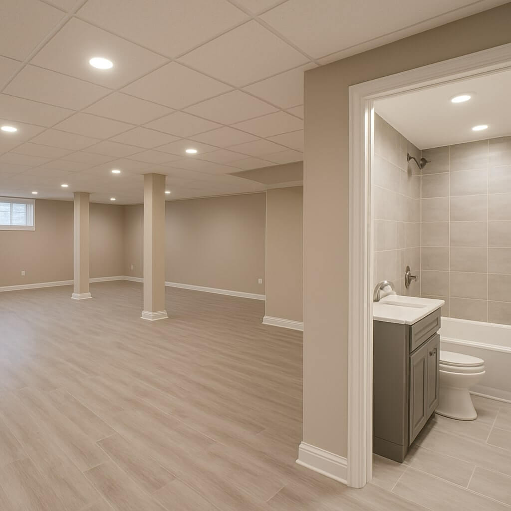 cost of basement remodel with bathroom