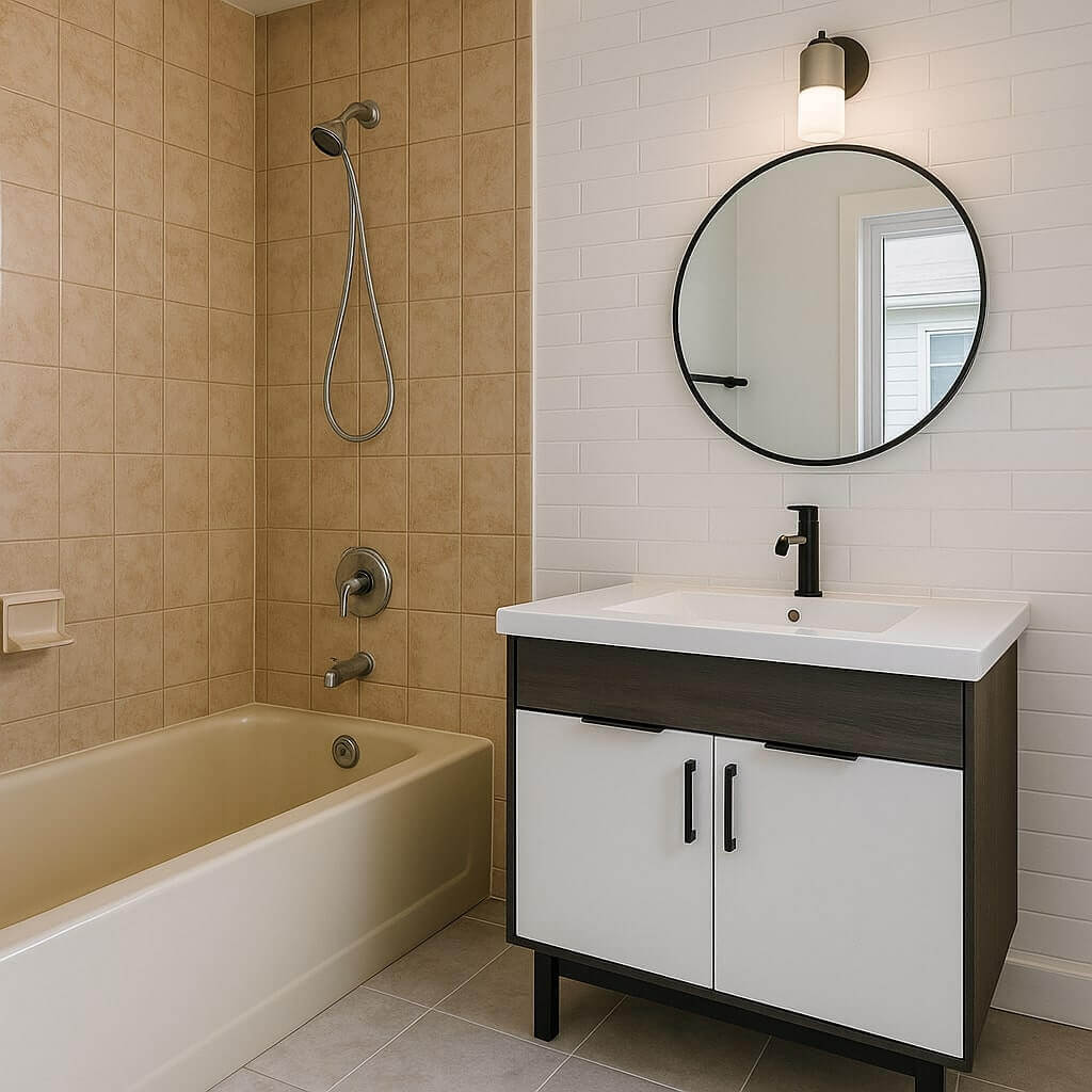 No Demo Bathroom Remodel: Transform Your Space Without the Mess in 2025