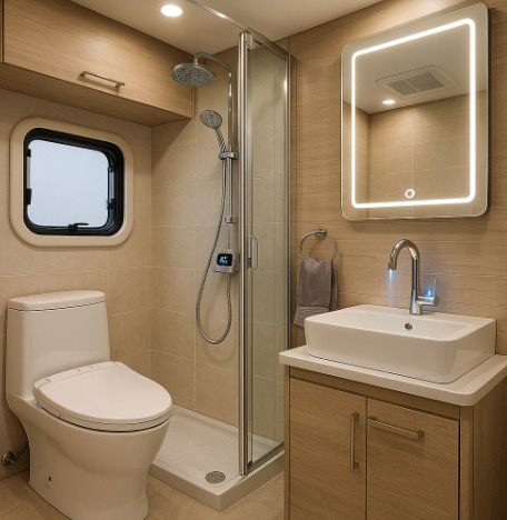 DIY Camper Bathroom Remodel: Smart Bathroom Remodel Ideas for 2025 – Modern Tech Upgrades for a Luxurious & Efficient Space