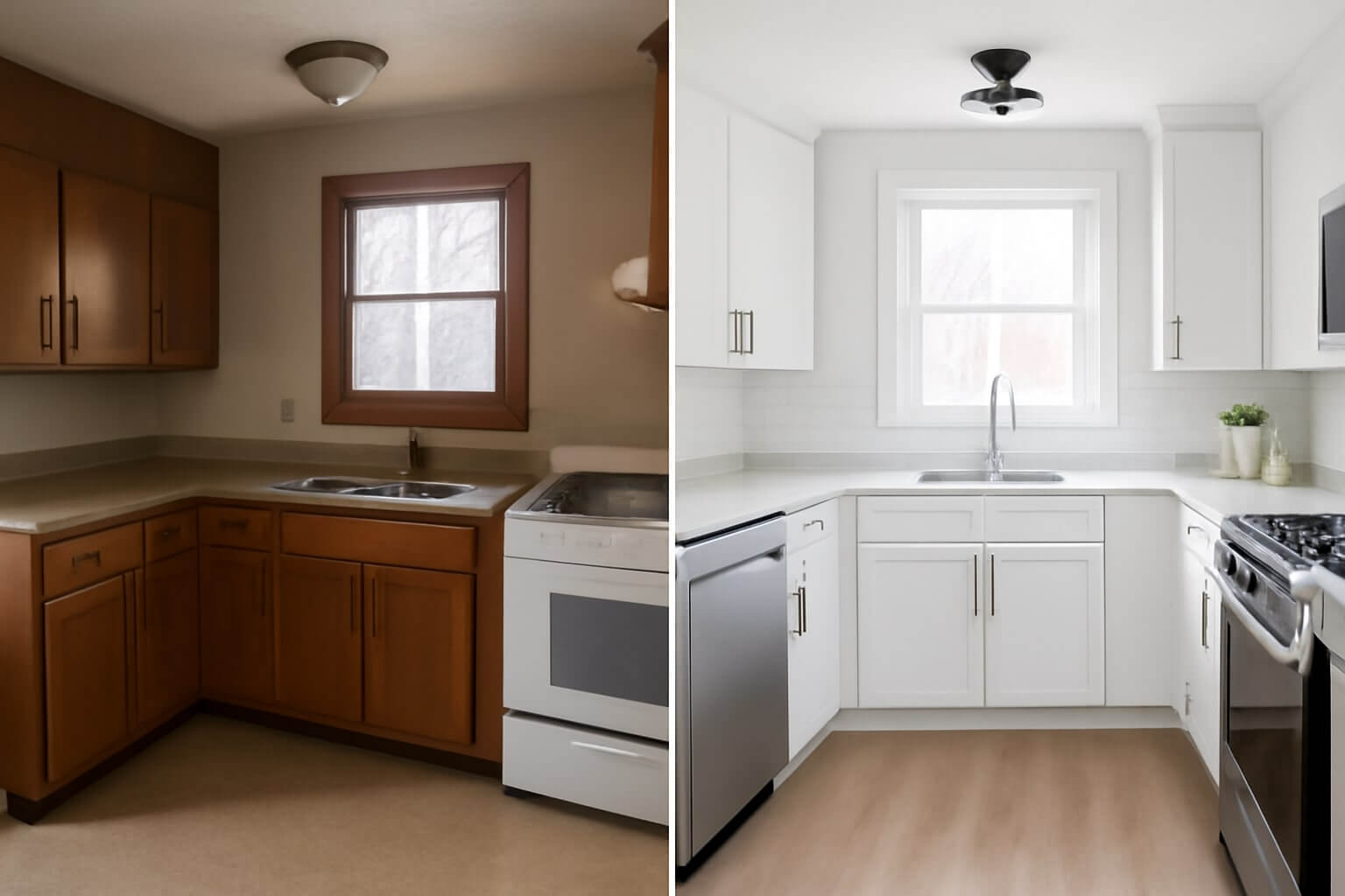 Step-by-Step Small Ranch Kitchen Remodel Before and After